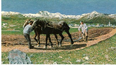 Le labourage - Giovanni Segantini